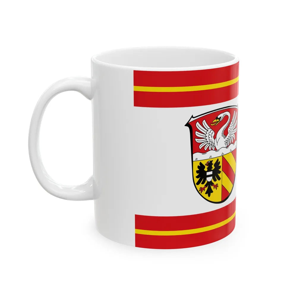 Flag of Main Kinzig Kreis Germany - White Coffee Mug-Go Mug Yourself