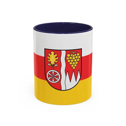 Flag of Main Spessart Germany - Accent Coffee Mug 11oz Navy - Go Mug Yourself