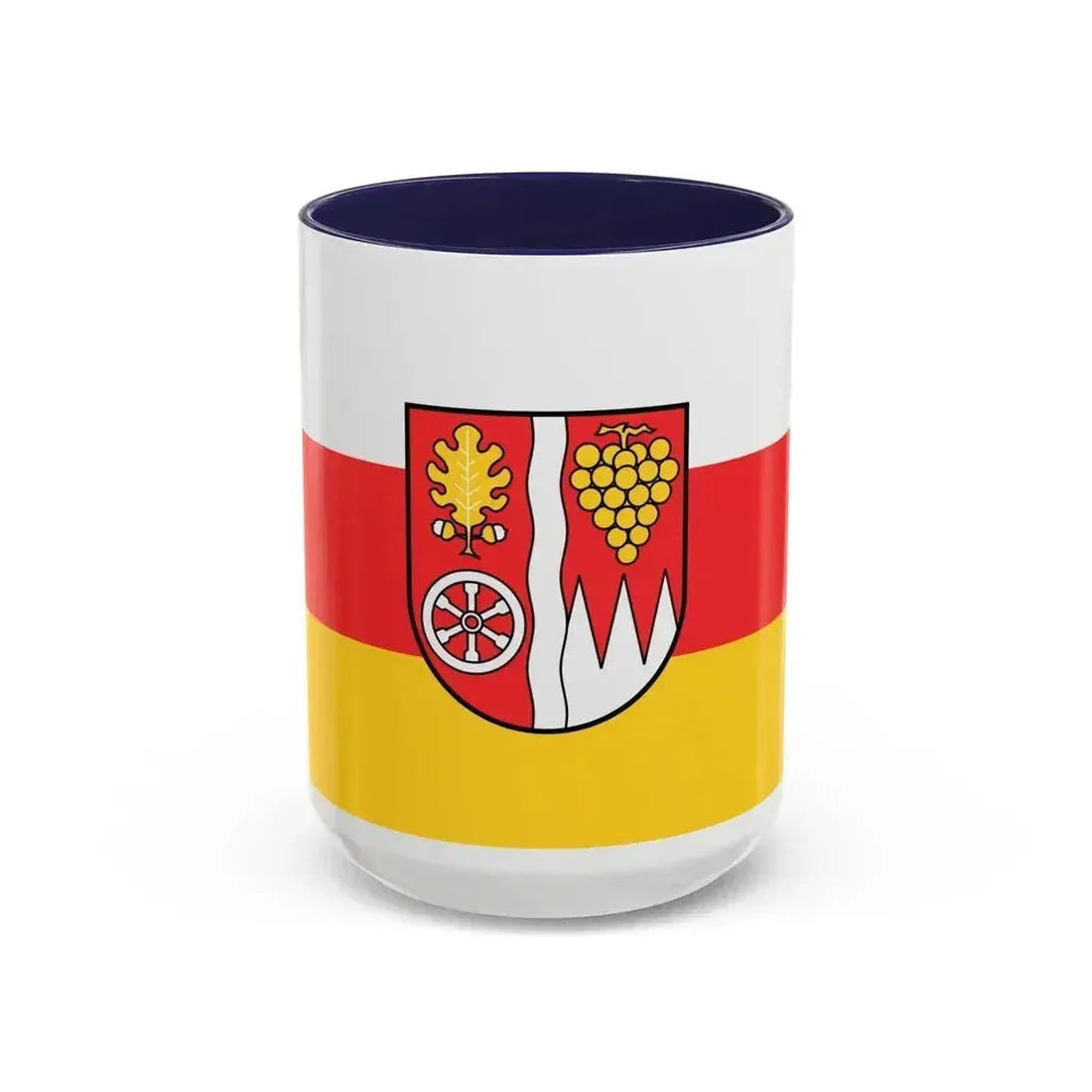 Flag of Main Spessart Germany - Accent Coffee Mug 15oz Navy - Go Mug Yourself
