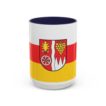 Flag of Main Spessart Germany - Accent Coffee Mug 15oz Navy - Go Mug Yourself