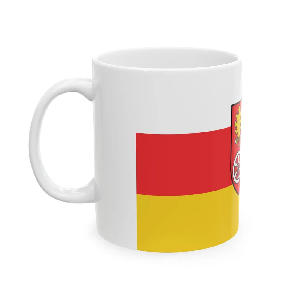 Flag of Main Spessart Germany - White Coffee Mug-Go Mug Yourself