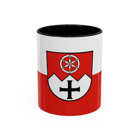 Flag of Main Tauber Kreis Germany - Accent Coffee Mug 11oz Black - Go Mug Yourself