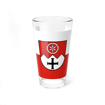 Flag of Main Tauber Kreis Germany - Pint Glass 16oz 16oz - Go Mug Yourself