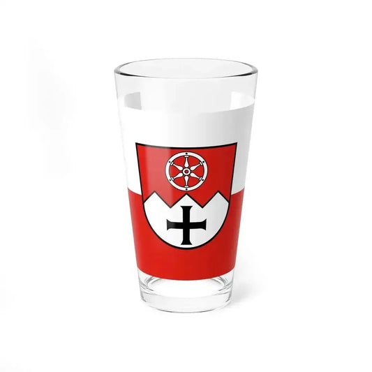 Flag of Main Tauber Kreis Germany - Pint Glass 16oz 16oz - Go Mug Yourself