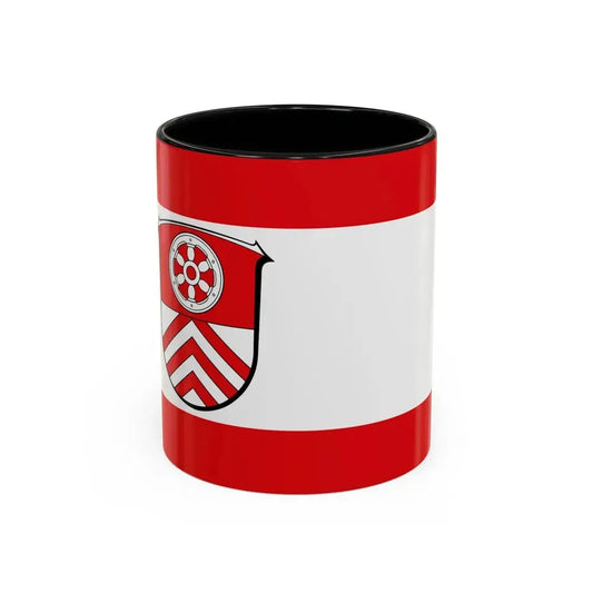 Flag of Main Taunus Kreis Germany - Accent Coffee Mug 11oz Black - Go Mug Yourself