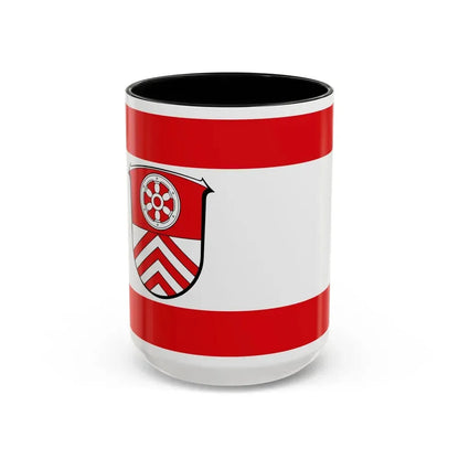 Flag of Main Taunus Kreis Germany - Accent Coffee Mug 15oz Black - Go Mug Yourself