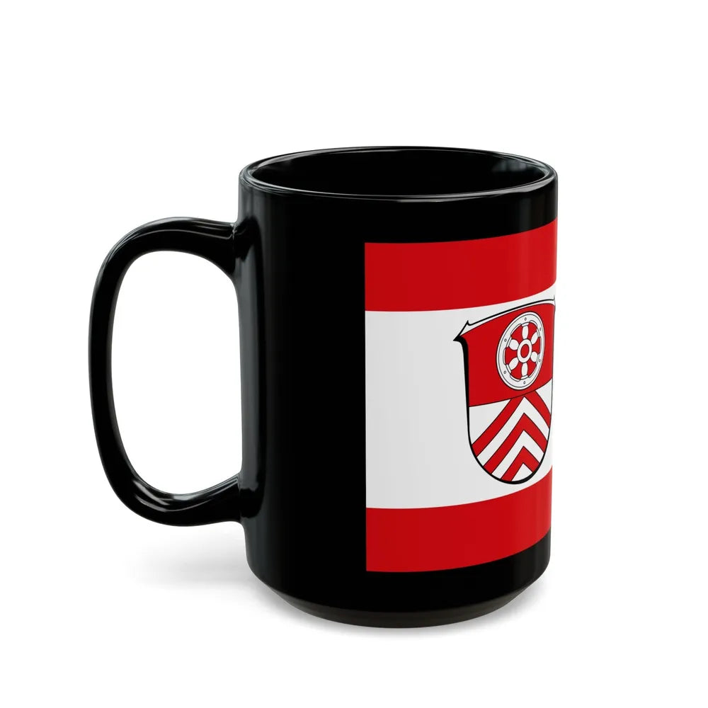 Flag of Main Taunus Kreis Germany - Black Coffee Mug-Go Mug Yourself