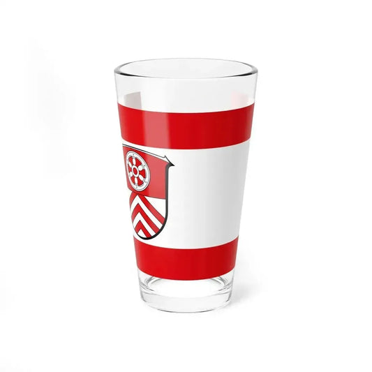 Flag of Main Taunus Kreis Germany - Pint Glass 16oz 16oz - Go Mug Yourself