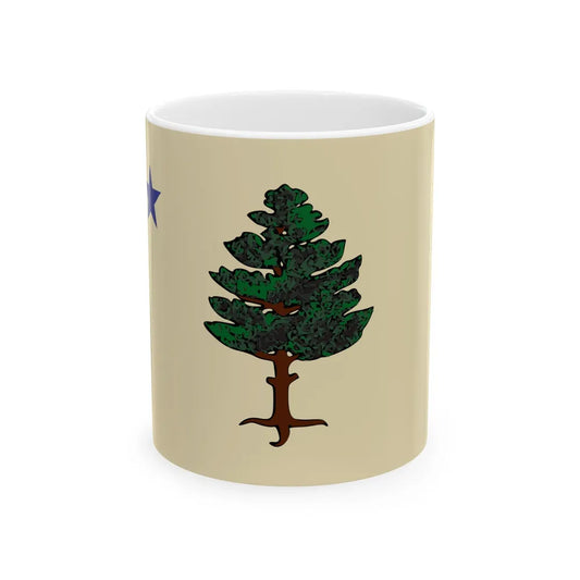 Flag of Maine 1901-1909 (United States) White Coffee Mug 11oz - Go Mug Yourself