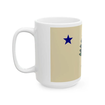 Flag of Maine 1901-1909 (United States) White Coffee Mug - Go Mug Yourself