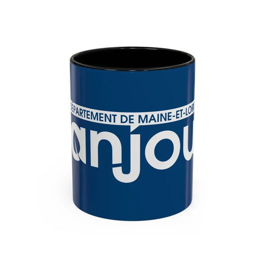 Flag of Maine et Loire France - Accent Coffee Mug 11oz Black - Go Mug Yourself