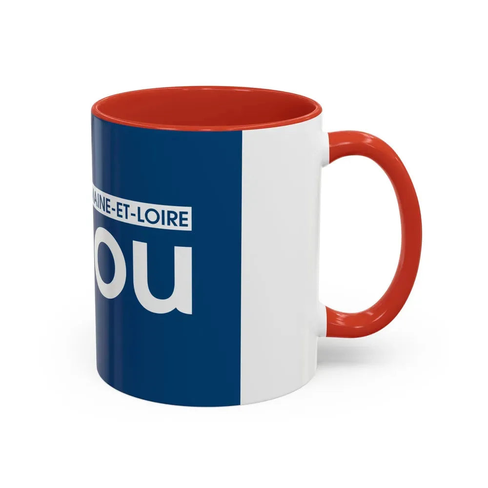 Flag of Maine et Loire France - Accent Coffee Mug - Go Mug Yourself