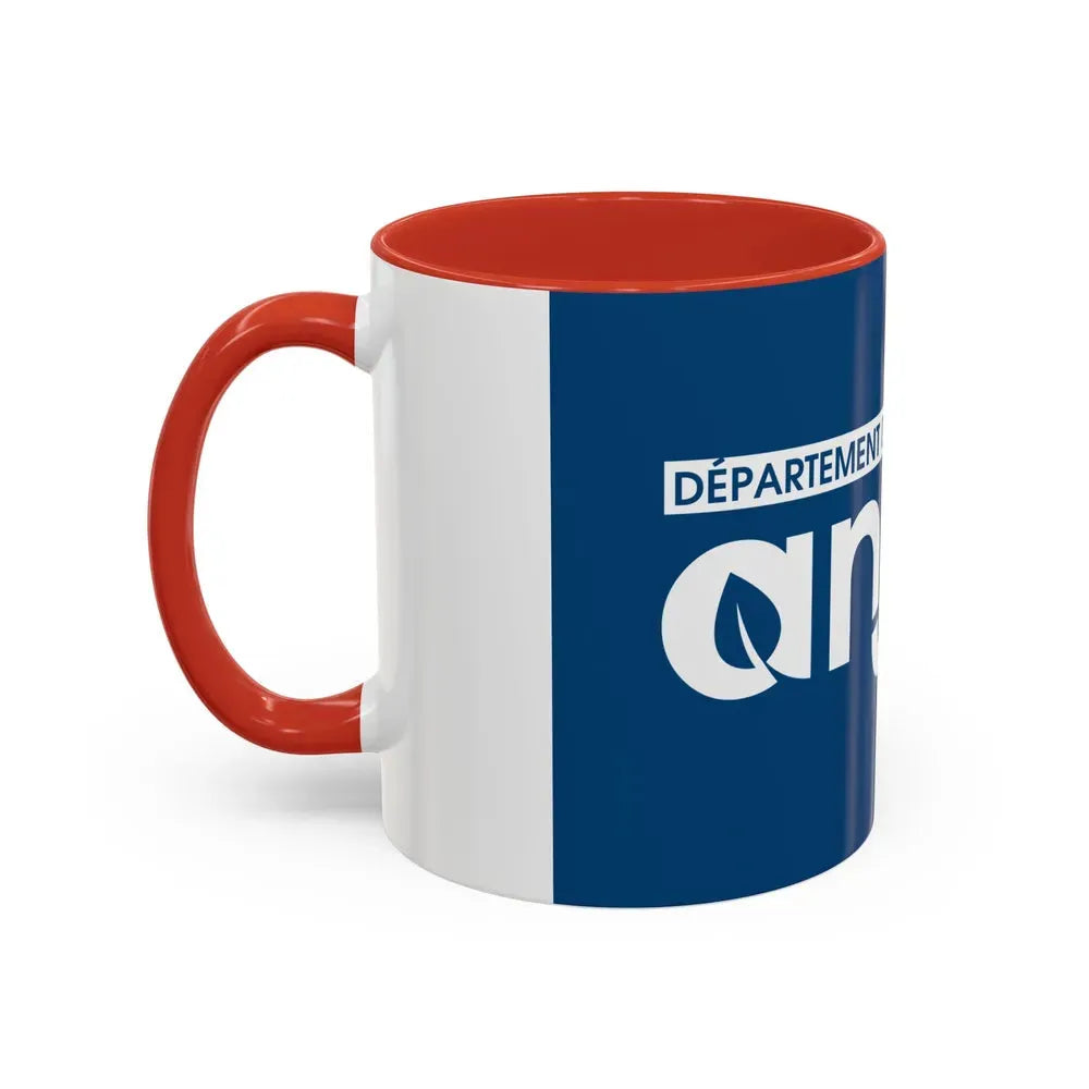 Flag of Maine et Loire France - Accent Coffee Mug - Go Mug Yourself