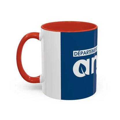Flag of Maine et Loire France - Accent Coffee Mug - Go Mug Yourself