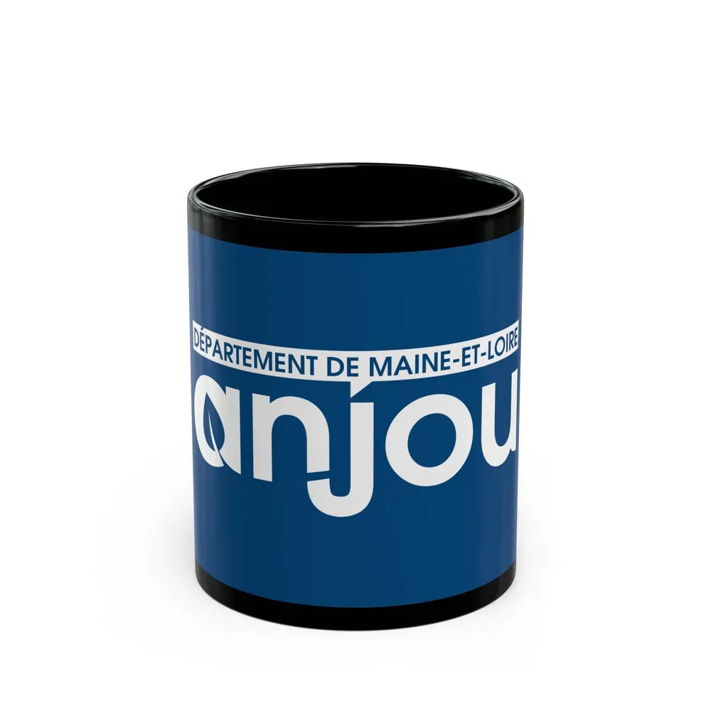 Flag of Maine et Loire France - Black Coffee Mug-11oz-Go Mug Yourself