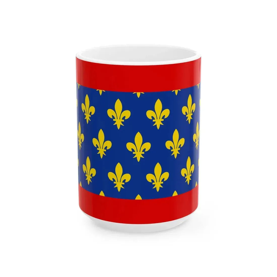 Flag of Maine France (Belgium) White Coffee Mug 15oz - Go Mug Yourself
