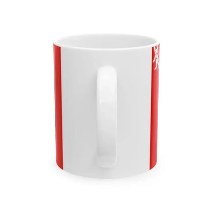 Flag of Maine France (Belgium) White Coffee Mug - Go Mug Yourself
