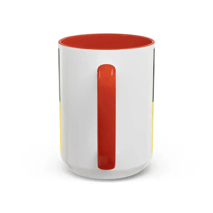 Flag of Mainz Bingen Germany - Accent Coffee Mug - Go Mug Yourself