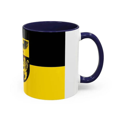 Flag of Mainz Bingen Germany - Accent Coffee Mug - Go Mug Yourself
