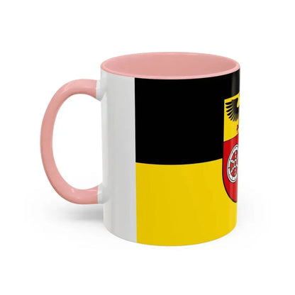 Flag of Mainz Bingen Germany - Accent Coffee Mug - Go Mug Yourself