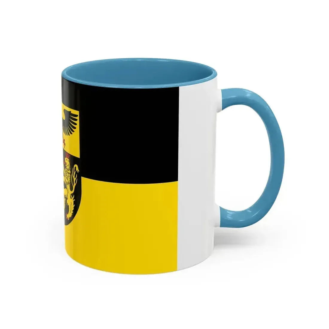 Flag of Mainz Bingen Germany - Accent Coffee Mug - Go Mug Yourself