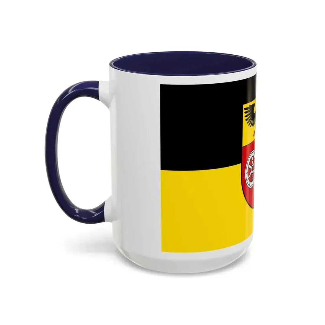 Flag of Mainz Bingen Germany - Accent Coffee Mug - Go Mug Yourself