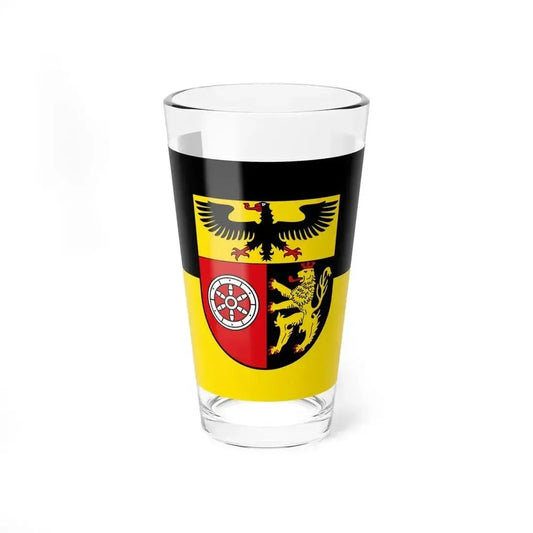 Flag of Mainz Bingen Germany - Pint Glass 16oz 16oz - Go Mug Yourself