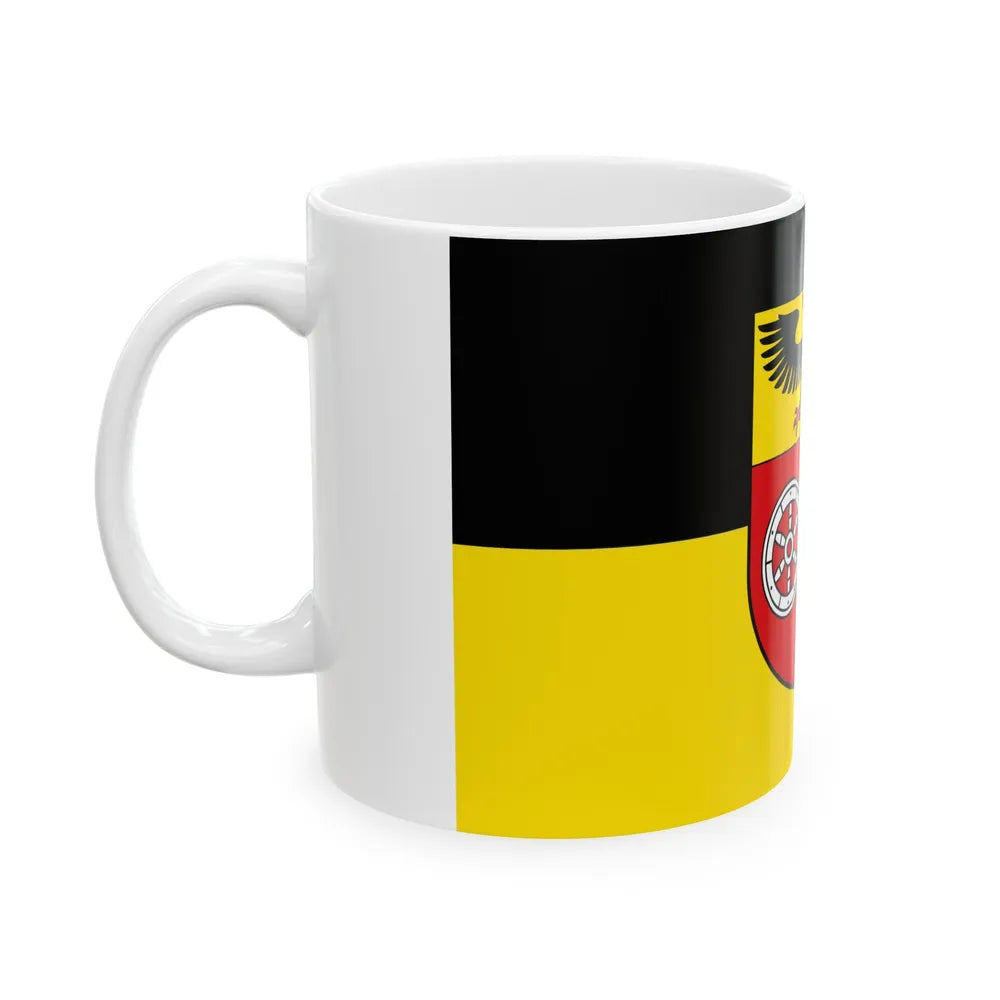 Flag of Mainz Bingen Germany - White Coffee Mug-Go Mug Yourself