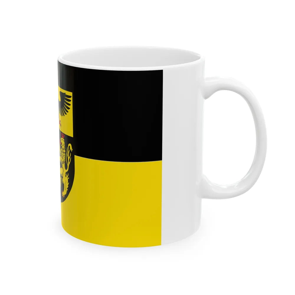 Flag of Mainz Bingen Germany - White Coffee Mug-Go Mug Yourself