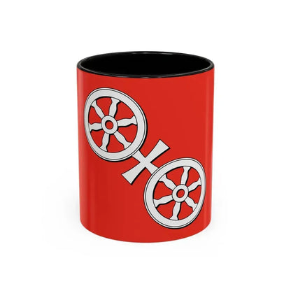 Flag of Mainz Germany - Accent Coffee Mug 11oz Black - Go Mug Yourself