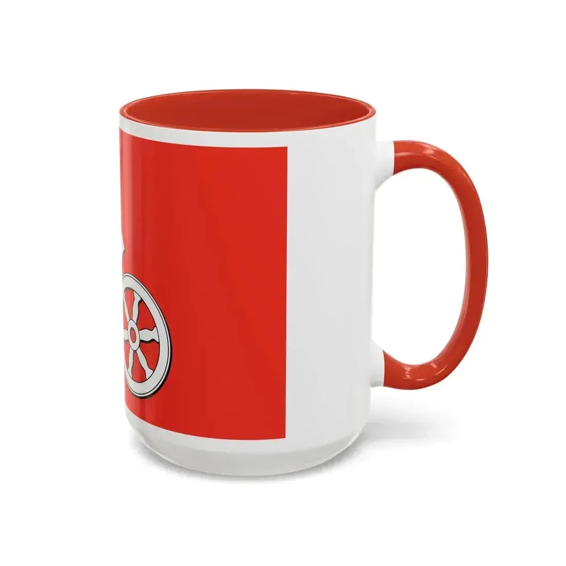 Flag of Mainz Germany - Accent Coffee Mug - Go Mug Yourself
