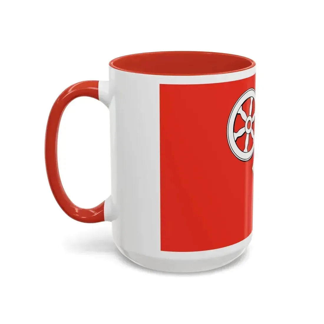 Flag of Mainz Germany - Accent Coffee Mug - Go Mug Yourself
