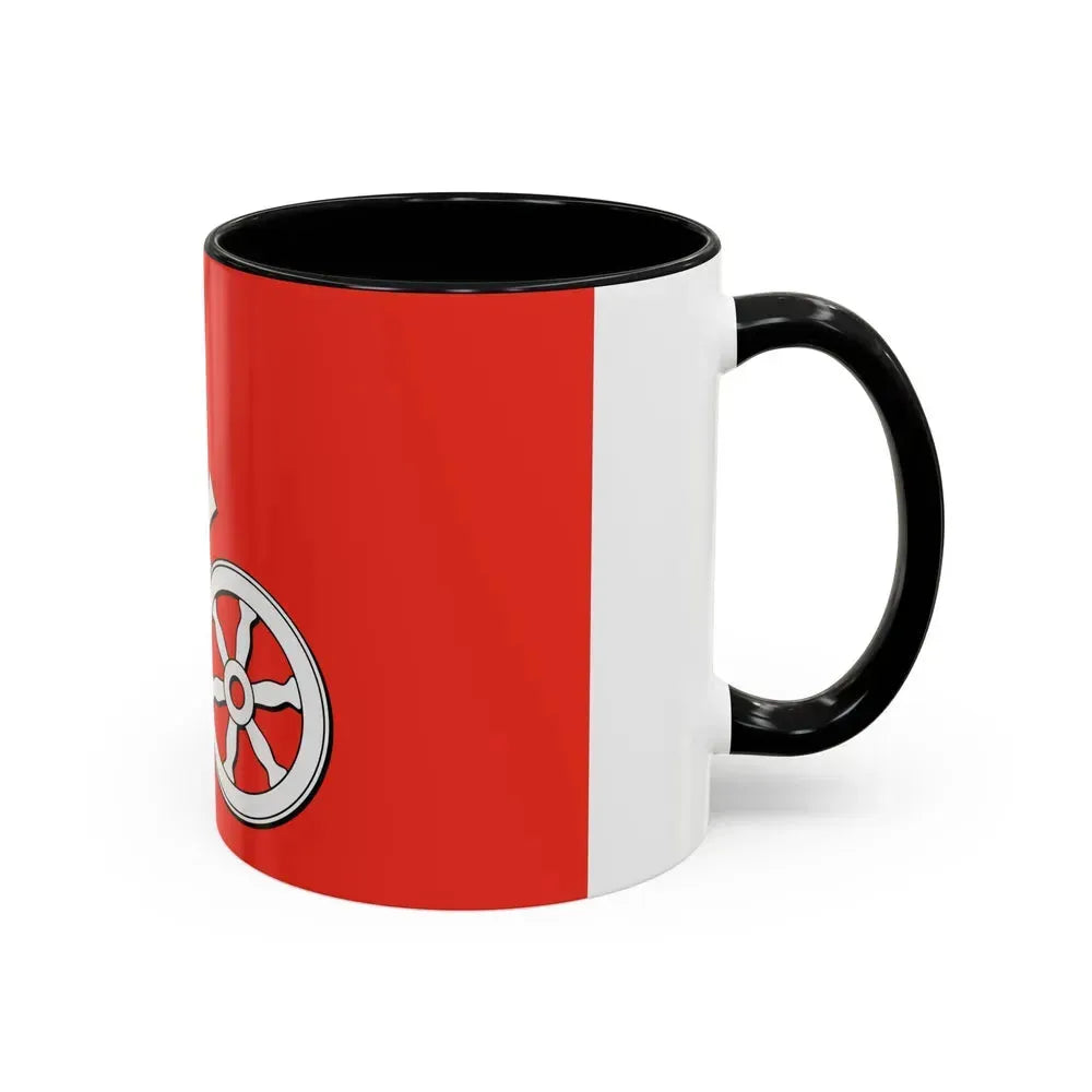Flag of Mainz Germany - Accent Coffee Mug - Go Mug Yourself