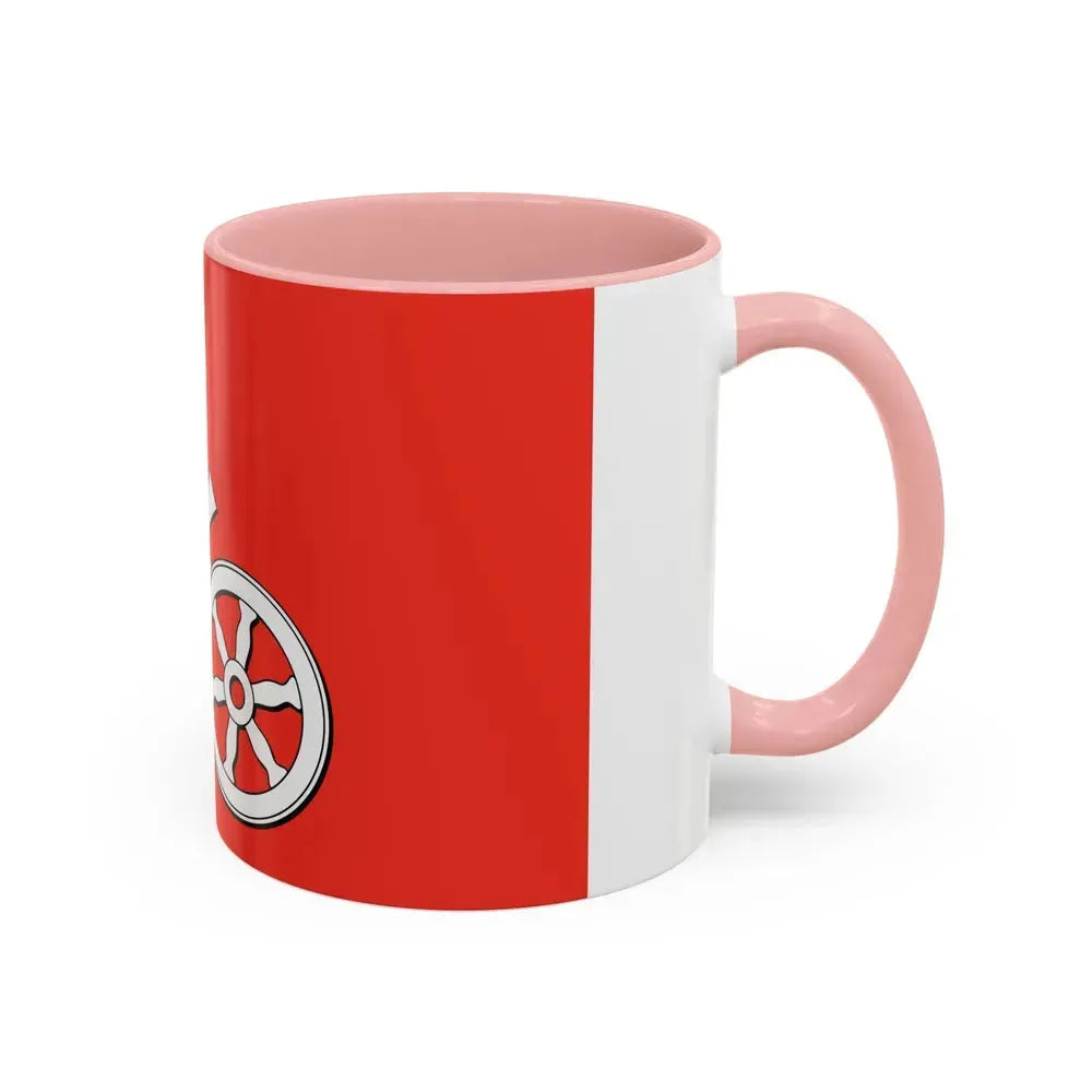 Flag of Mainz Germany - Accent Coffee Mug - Go Mug Yourself