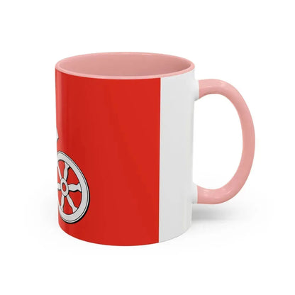 Flag of Mainz Germany - Accent Coffee Mug - Go Mug Yourself