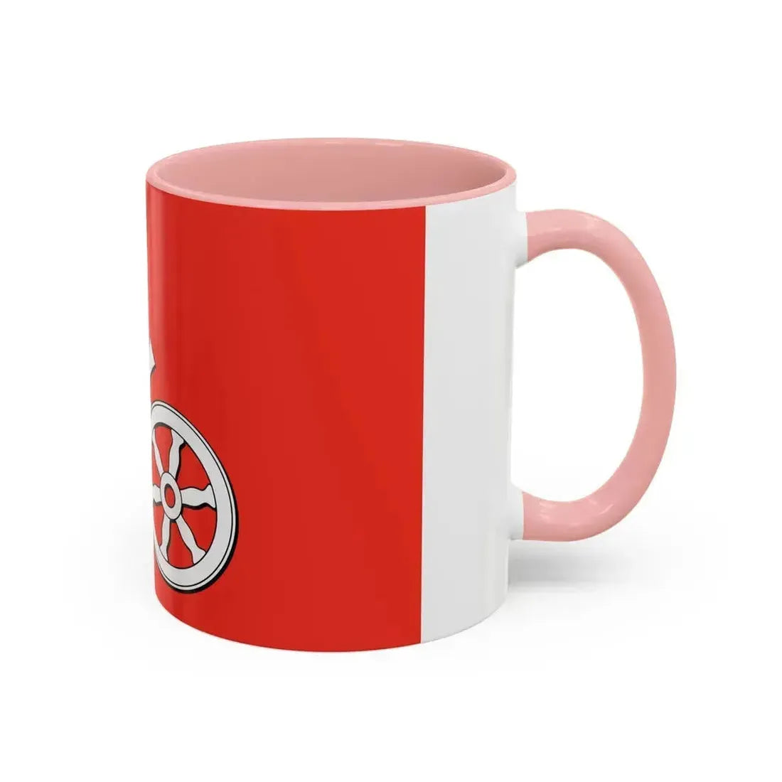 Flag of Mainz Germany - Accent Coffee Mug - Go Mug Yourself