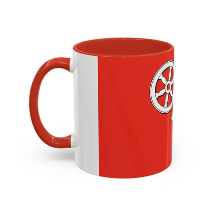 Flag of Mainz Germany - Accent Coffee Mug - Go Mug Yourself