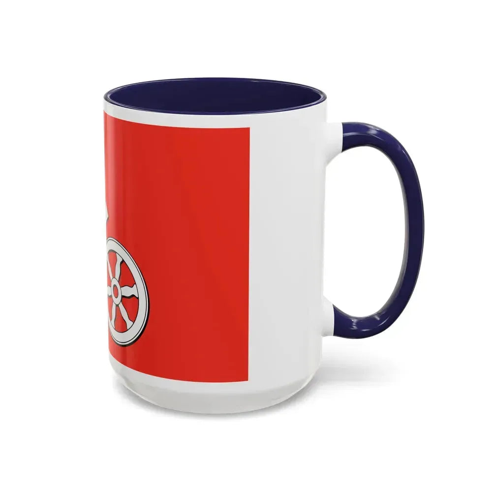 Flag of Mainz Germany - Accent Coffee Mug - Go Mug Yourself