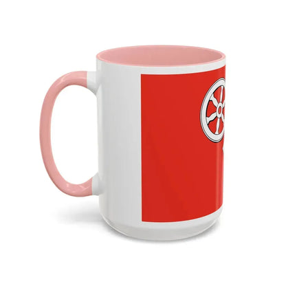 Flag of Mainz Germany - Accent Coffee Mug - Go Mug Yourself