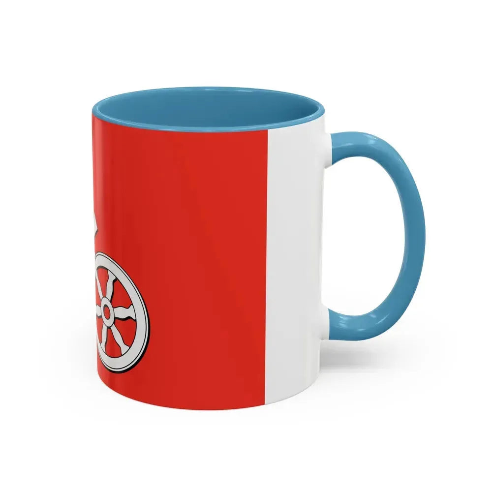 Flag of Mainz Germany - Accent Coffee Mug - Go Mug Yourself