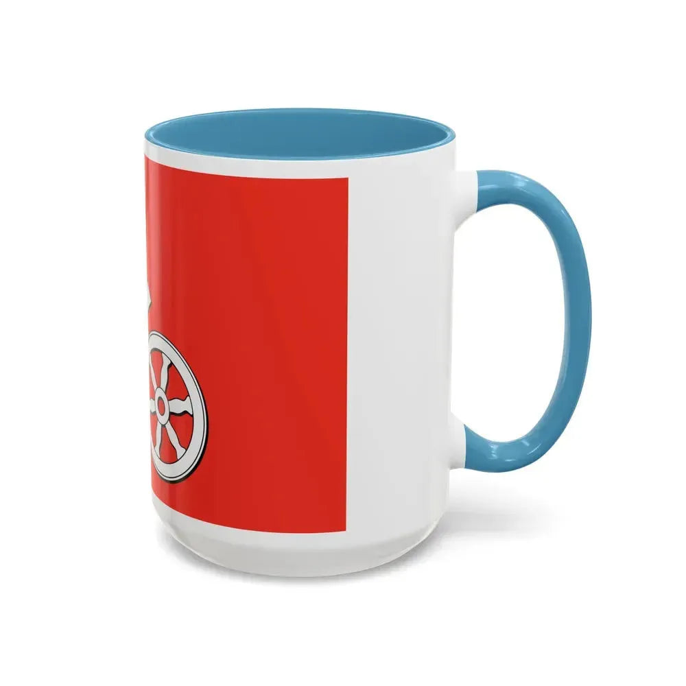 Flag of Mainz Germany - Accent Coffee Mug - Go Mug Yourself