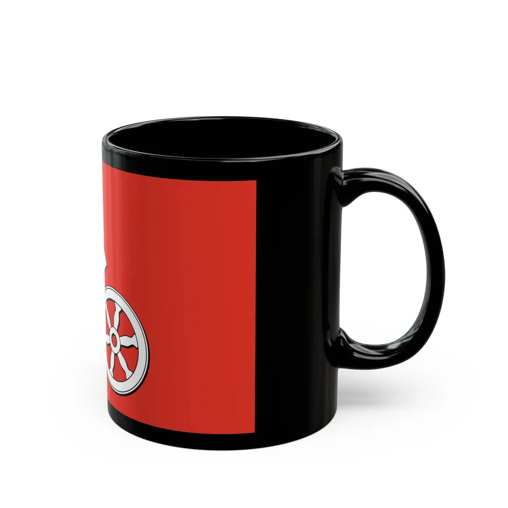 Flag of Mainz Germany - Black Coffee Mug-Go Mug Yourself