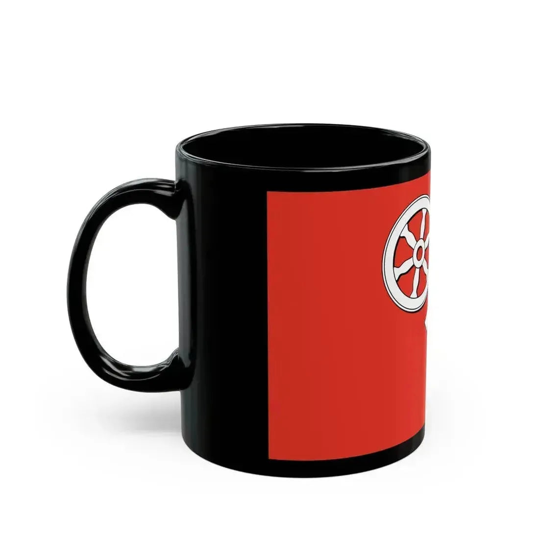 Flag of Mainz Germany - Black Coffee Mug - Go Mug Yourself