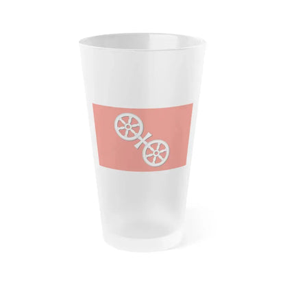 Flag of Mainz Germany - Frosted Pint Glass 16oz 16oz Frosted - Go Mug Yourself