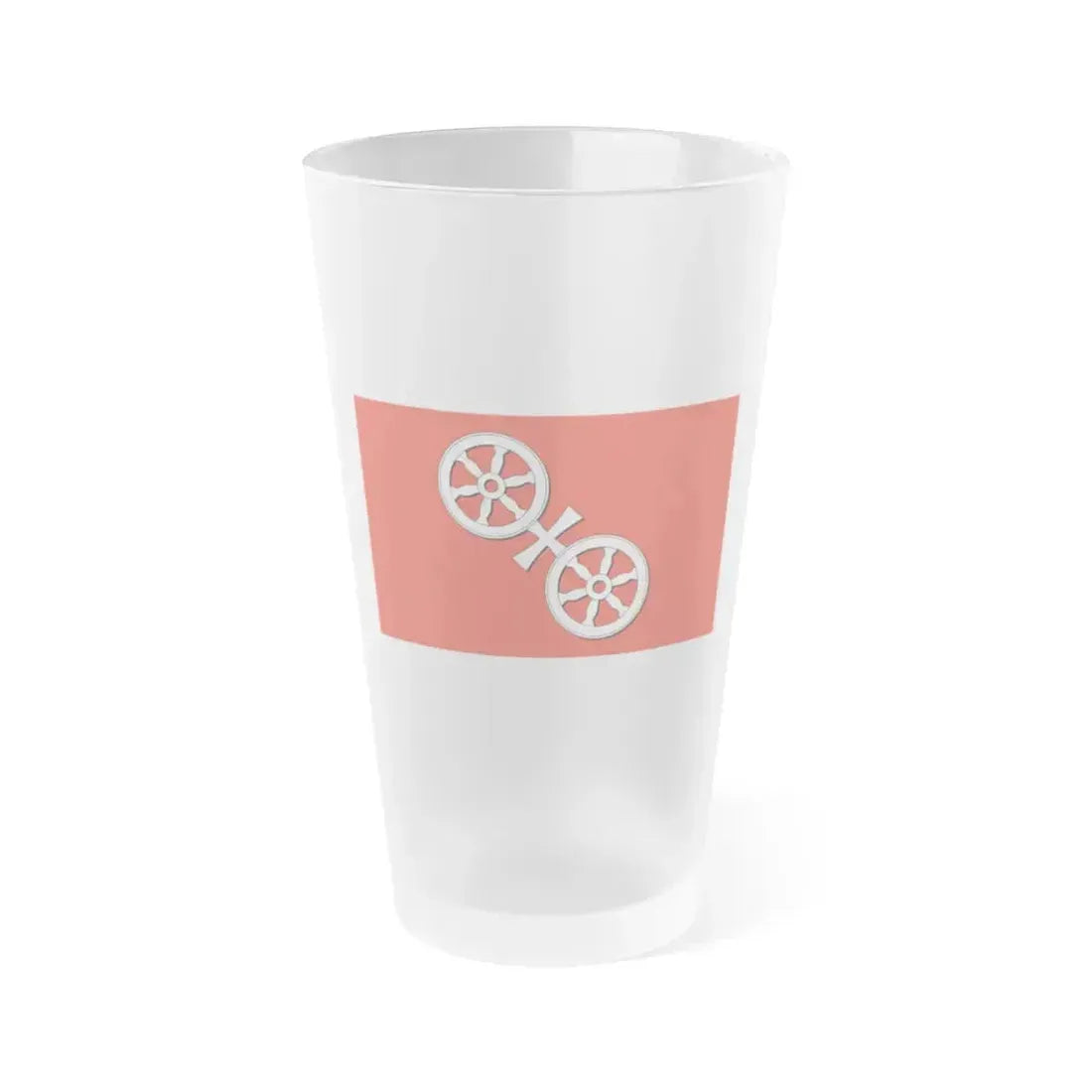 Flag of Mainz Germany - Frosted Pint Glass 16oz 16oz Frosted - Go Mug Yourself