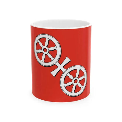 Flag of Mainz Germany - White Coffee Mug 11oz - Go Mug Yourself