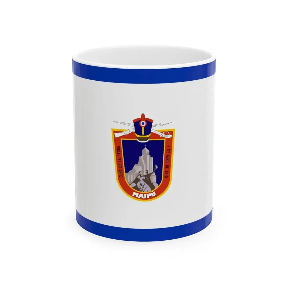 Flag of Maipu Chile (Chile) White Coffee Mug 11oz - Go Mug Yourself