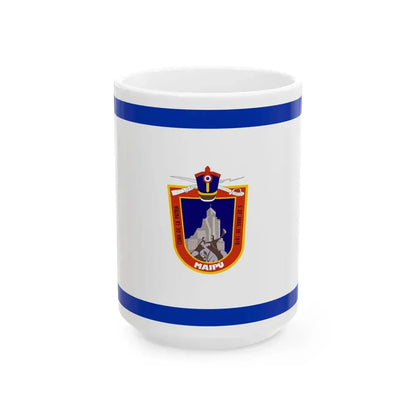Flag of Maipu Chile (Chile) White Coffee Mug 15oz - Go Mug Yourself