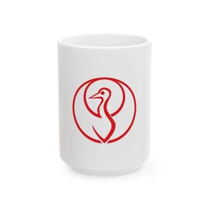 Flag of Maizuru Kyoto 1897-1943 (Japan) White Coffee Mug 15oz - Go Mug Yourself