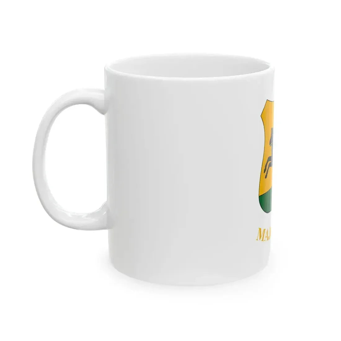 Flag of Majoshaza (Hungary) White Coffee Mug - Go Mug Yourself